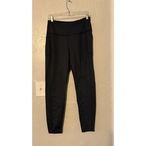 MONDETTA Performance + Luxury Elastic Waist Black Yoga Leggings Women's Large